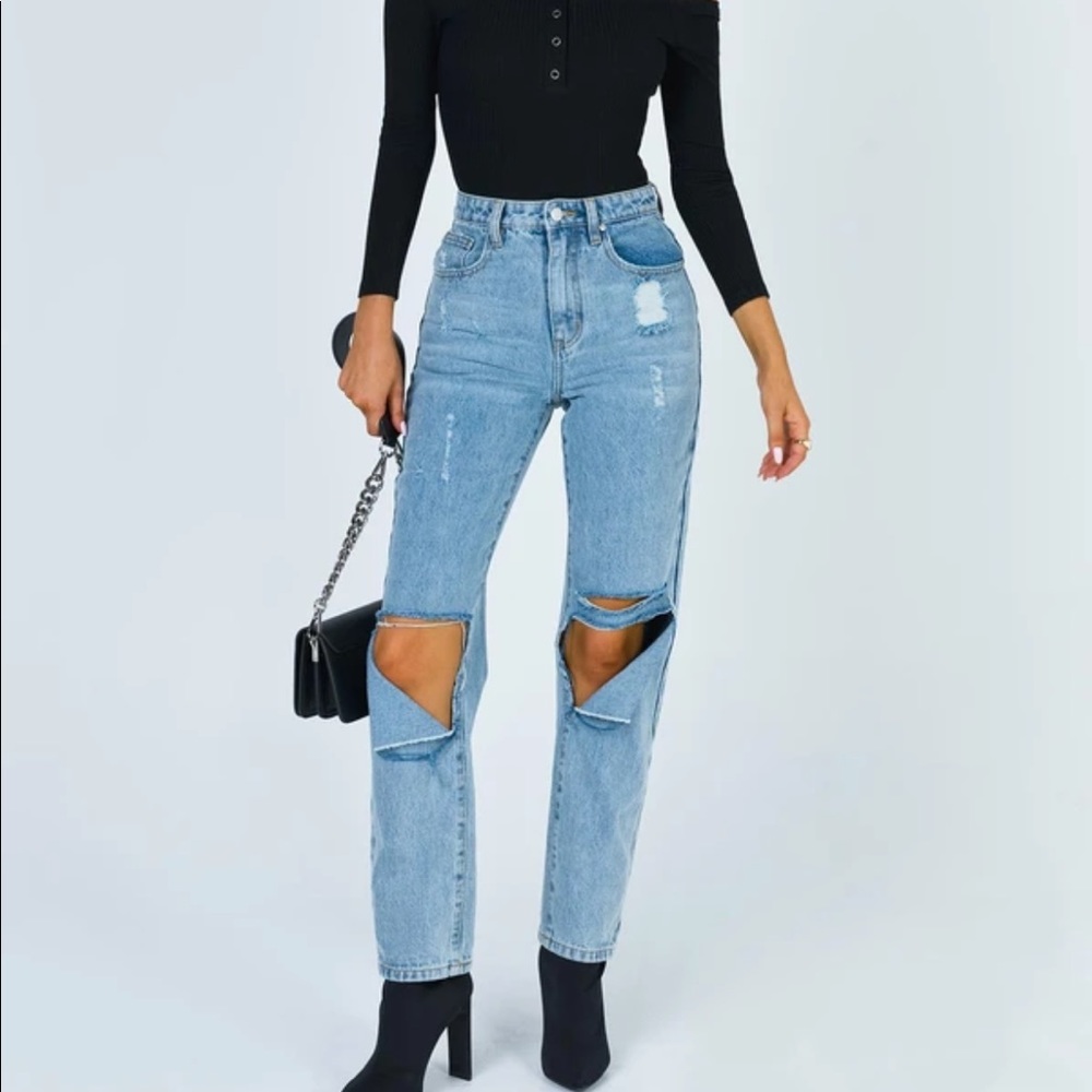 Princess Polly ripped mom jeans